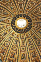 Detail of the dome ceiling in the St. Peter's Basilica