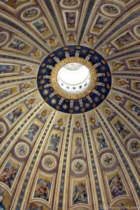 Detail of the dome ceiling in the St. Peter's Basilica