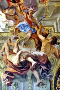 'America' fresco in Sant'Ignazio, Rome