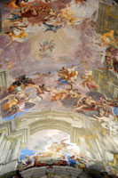 Ceiling fresco in the St Ignatius Church in Rome