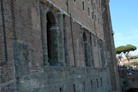 Side view of the Tabularium in Rome