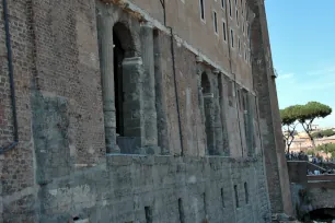 Side view of the Tabularium in Rome