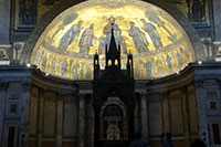 The apse of the San Paolo fuori le Mura Church in Rome