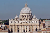 St. Peter's Basilica seen from Castel Sant'Angelo