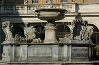 Fountain at the Piazza di Santa Maria in Trastevere