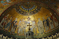 Mosaic on the apse of the Santa Maria in Trastevere, Rome