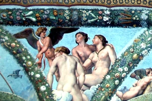 Cupid and the Three Graces, Villa Farnesina, Rome