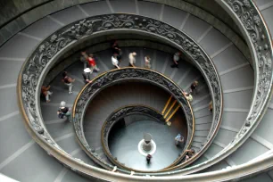 Spiral staircase in the Vatican Museums