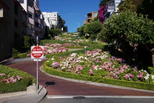 At the foot of Lombard Street, San Francisco