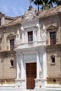 The Baroque portal of the Andalusian Parliament in Seville