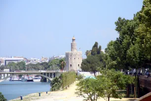 The Torre del Oro seen from the south, Seville