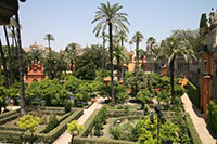 Gardens of the Royal Alcazar in Seville