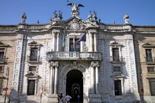 Main portal of the Universidad, the former Tobacco factory in Seville