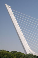 Pylon of the Alamillo Bridge in Seville