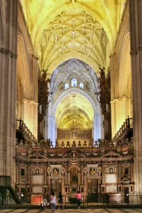 Interior of the Seville Cathedral in Spain