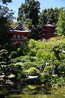 Pagoda and Temple Gate, Japanese Tea Garden, San Francisco
