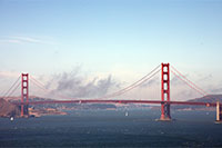 Golden Gate Bridge seen from Lincoln Park