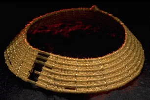 Gold collar from Möne, Gold Room, Historiska Museet