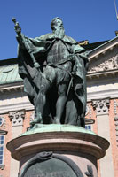 Statue of Gustav Vasa at the Riddarhuset