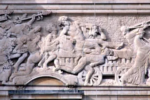Relief of the Festival of Dionysus at the Kungliga Dramatiska Teatern in Stockholm