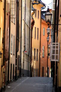 Prästgatan, a picturesque street in Gamla Stan, Stockholm's Old Town