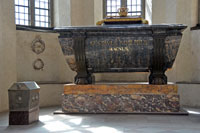 The tomb of Gustav II Adolf in Riddarholmen Church