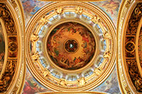 Ceiling fresco in the St. Isaac's Cathedral in St. Petersburg