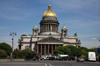 St. Isaac's Cathedral seen from St Isaac's Square, St. Petersburg