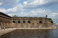 Ramparts of the Peter and Paul Fortress in St.Petersburg
