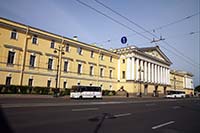 Facade of the Admiralty Building in St. Petersburg