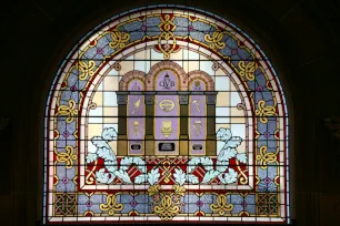 Stained-glass window, Queen Victoria Building, Sydney