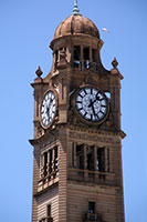 The clock tower of the Central Railway Station in Sydney