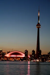 CN Tower in Toronto at night