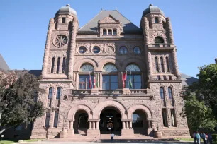 Front façade of the Ontario Parliament Building, Toronto