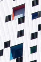 Detail of the facade of the Sharp Centre for Design in Toronto
