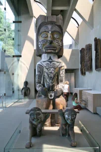 Sculpture in the Great Hall, Museum of Anthropology, Vancouver