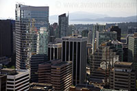 View over Vancouver from the Harbour Centre Observatory
