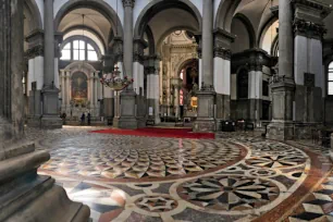 Interior of the Basilica di Santa Maria della Salute in Venice