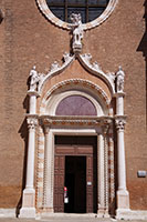 Madonna dell'Orto doorway, Venice, Italy