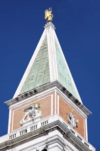 The spire of St Mark's Campanile, Venice