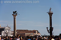 Columns of San Marco and San Theodoro, St. Mark's Square, Venice