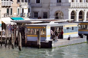 VENICE ITALY VENICE Vaporetto or waterbus carrying tourists and