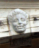 Sculpture on the bridge of sighs, Venice