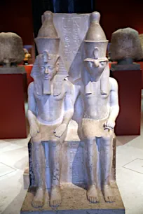  Seated statue of Horemheb and Horus, Kunsthistorisches Museum, Vienna