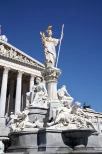 Pallas-Athene-Brunnen at the Parlament in Vienna, Austria