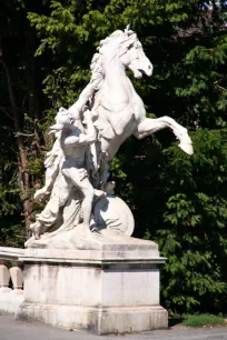 Germanic Horse Tamer at the Maria-Theresienplatz in Vienna, Austria