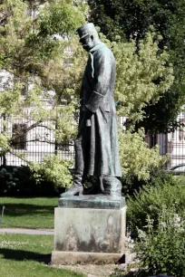 Mozart Monument in the Burggarten in Vienna, Austria