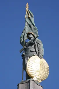 Soviet soldier statue on the Red Army Memorial, Schwarzenbergplatz, Vienna