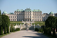 Oberes Belvedere Palace in Vienna, Austria