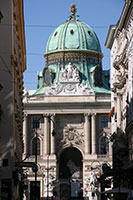 Michaelertrakt seen from the Kohlmarkt in Vienna